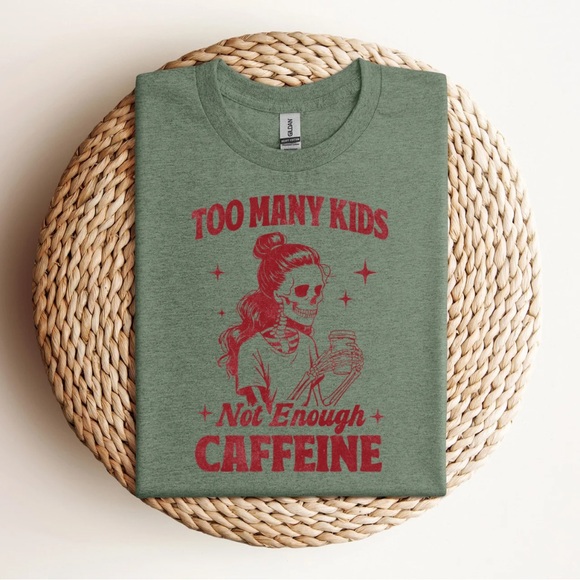 Handmade Tops - Mama Needs Caffeine T-Shirt